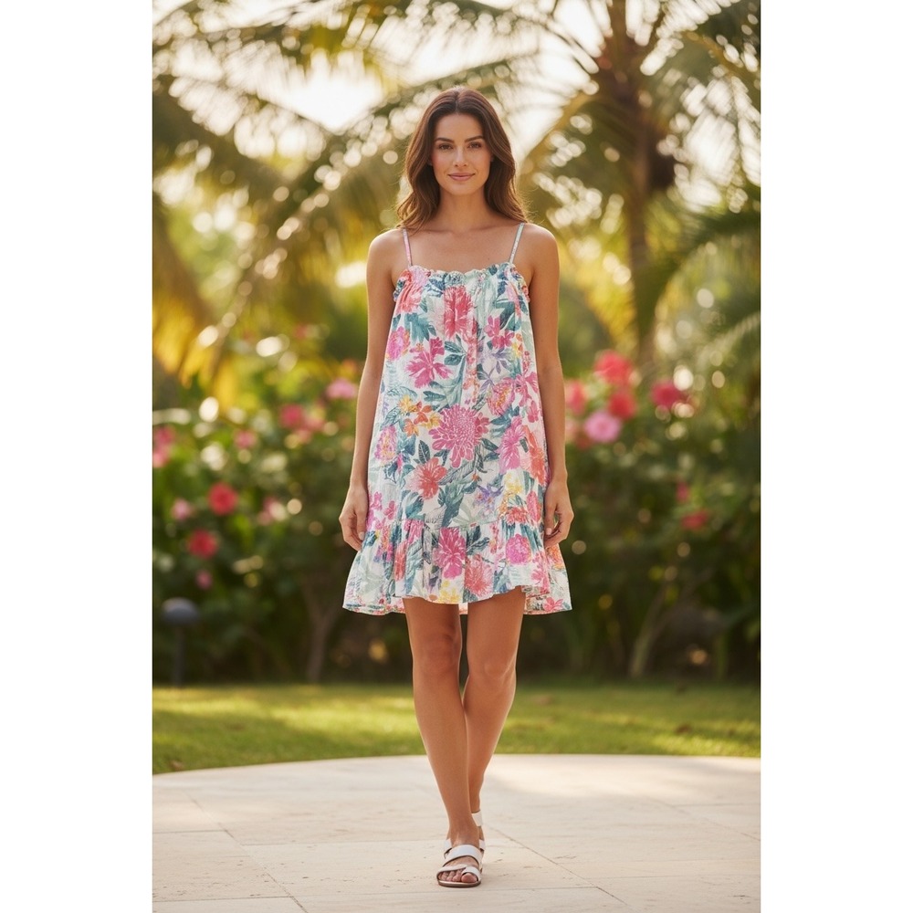 Tommy Bahama Womens Size Large Nightgown Tropical Floral Print NWT